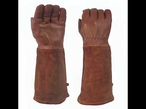 Forearm Thick Protective Long Style Leather Welding Gloves #weldingequipment