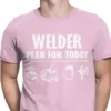 Round Neck Welding Shirt Pink
