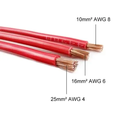 AWG Battery Connection Copper Cables (2)