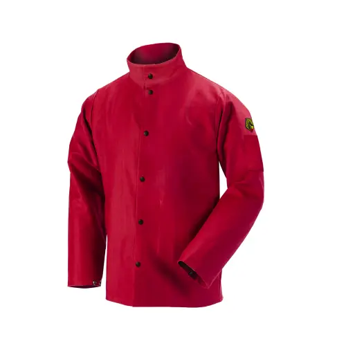 Red Flame Resistant Cotton Welding Jacket