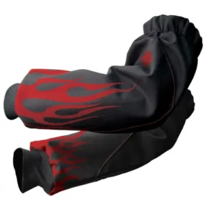 Black Stallions Red Flames Sleeves