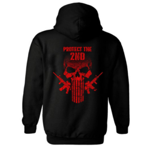 Black Punisher Welder Hoodie Back